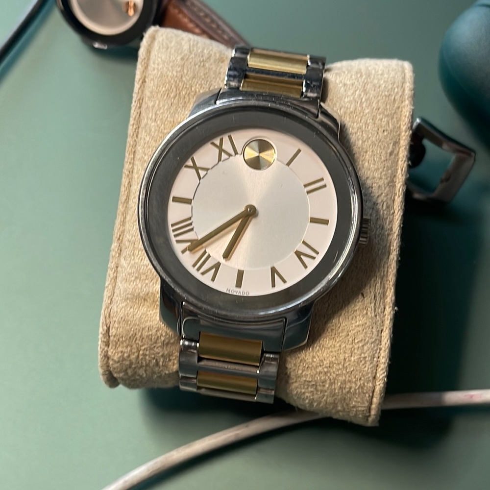 Men’s Movado Watch Dual toned